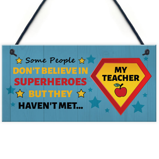 Super Hero Teacher Thank You Gifts For Him Her