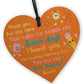 Gift for Best Teacher Wooden Hanging Heart Teaching Assistant