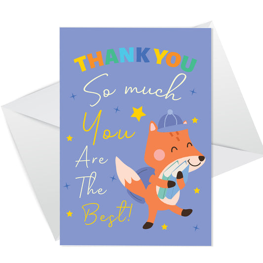 Thank You Card For Teacher Thank You Teacher Greetings Cards