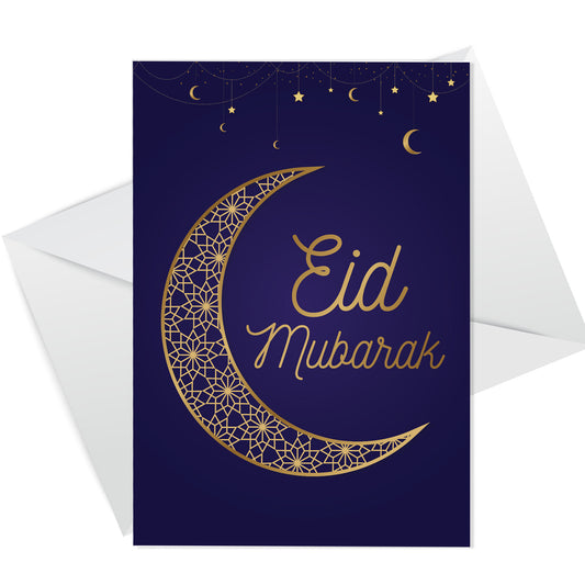 Eid Mubarak Card Happy Eid Mubarak Greetings Card Ramadan Card