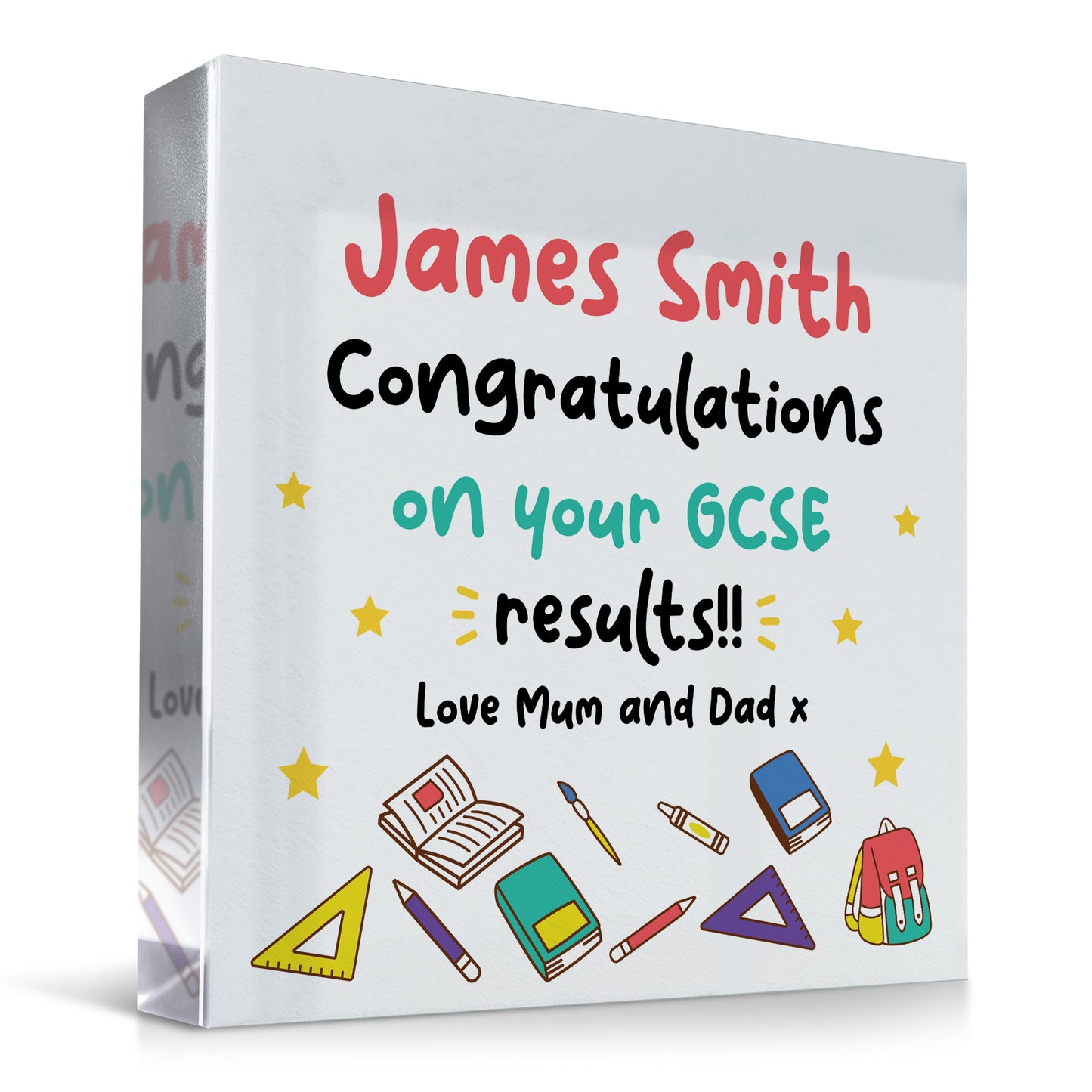 Personalised Congratulations On Your GCSE Results Gift