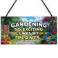 Garden Sign Funny Sign for Gardeners WET MY PLANTS Shed Sign