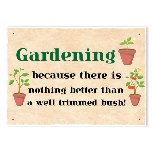 FUNNY Garden Sign For Outdoor Hanging Wall Door Sign Shed Sign