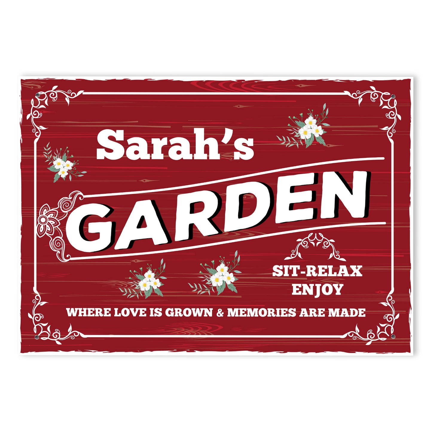 Personalised Garden Signs and Plaques for Outside Garden Signs