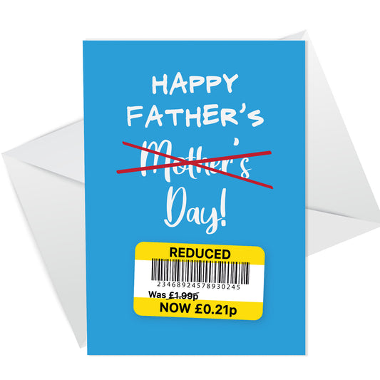 FUNNY JOKE Fathers Day Card Reduced Cheap Card For Him