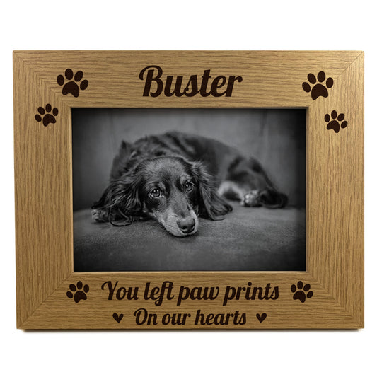 Personalised Dog Memorial Pet Frame 7x5 Custom Name Frame Pet