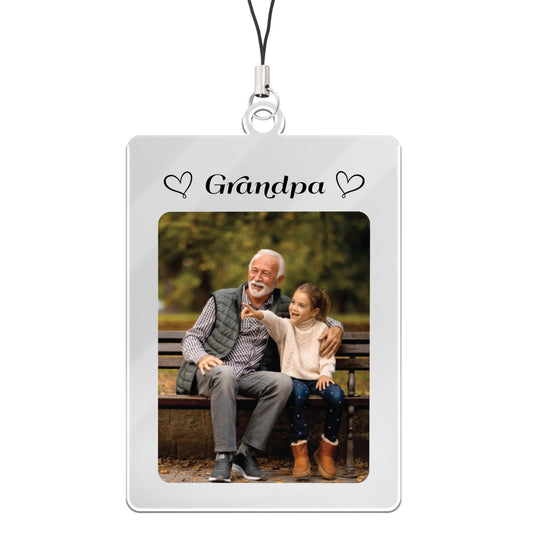 Grandpa Keyring Gifts Personalised Grandparent Photo Keychain