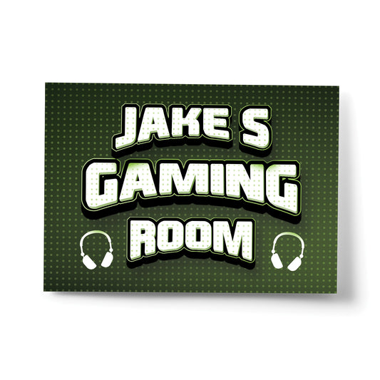 Gaming Room Print Personalised Gaming Wall Art Boys Bedroom