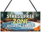 Hot Tub Stress Free Zone Novelty Hot Tub Accessories For Garden