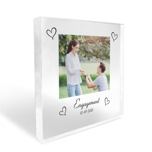 Personalised Engagement Plaque Engagement Gift Congratulations