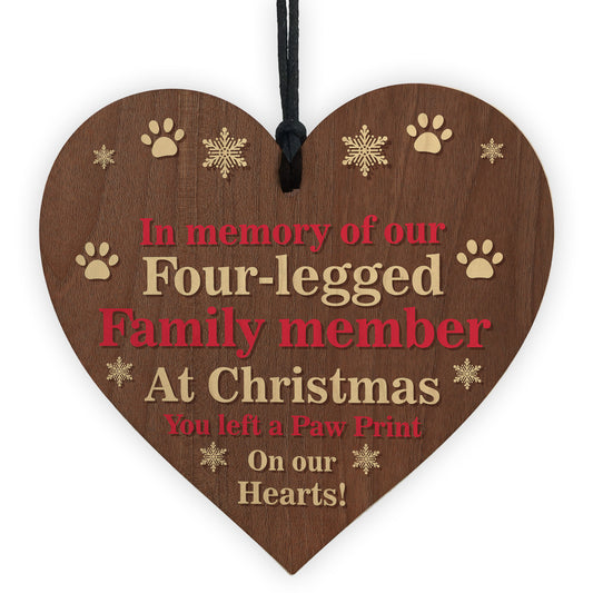 Pet Memorial Christmas Tree Decoration Bauble In Loving Memory