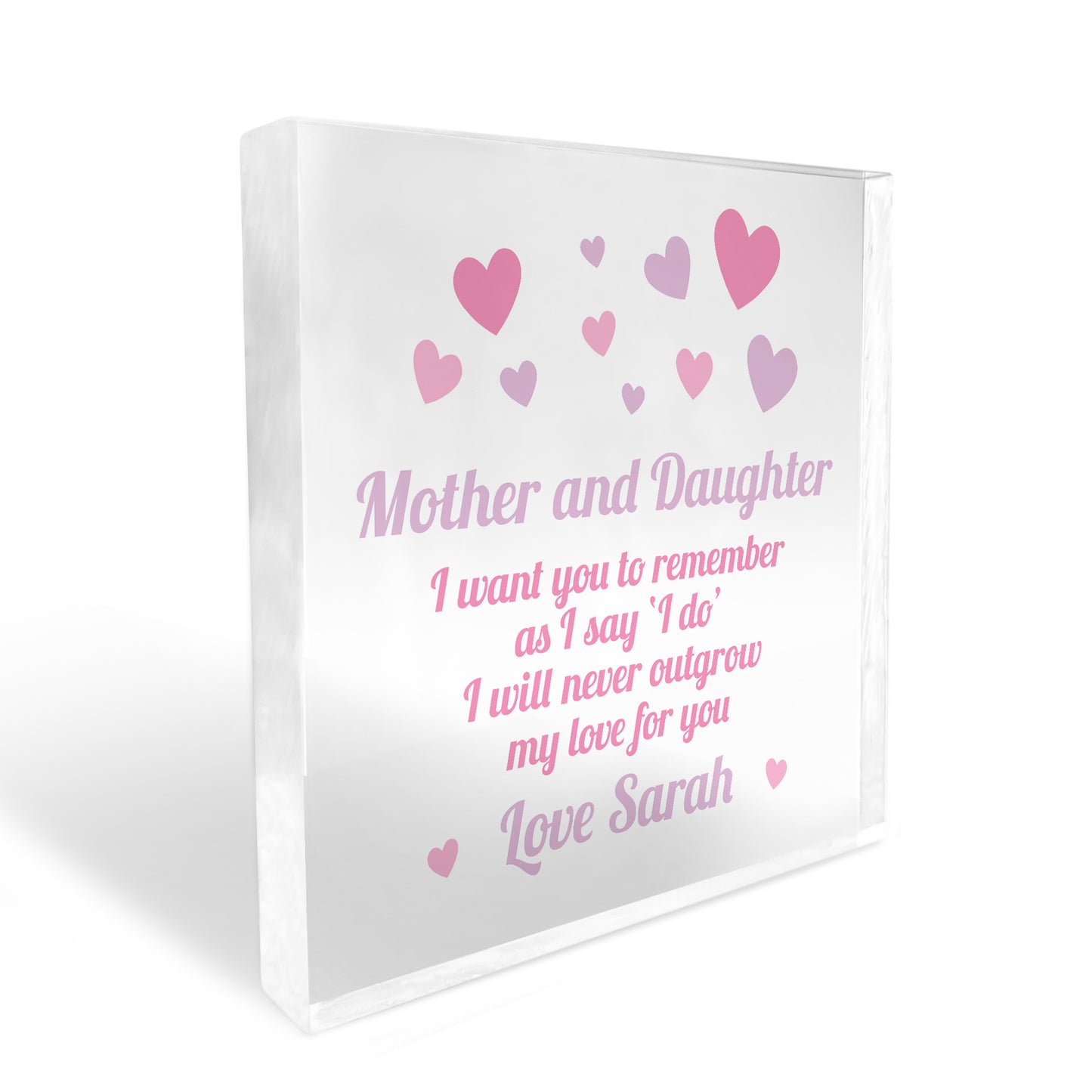 Gift For Mother Of The Bride Personalised Wedding Day Gift Mum