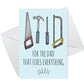 Funny Card For Dad Fathers Day Card With Envelope Dad Card