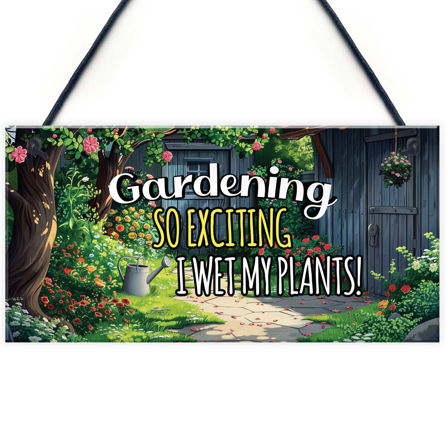 Garden Signs For Outdoor FUNNY GARDEN PLAQUE Summerhouse Sign