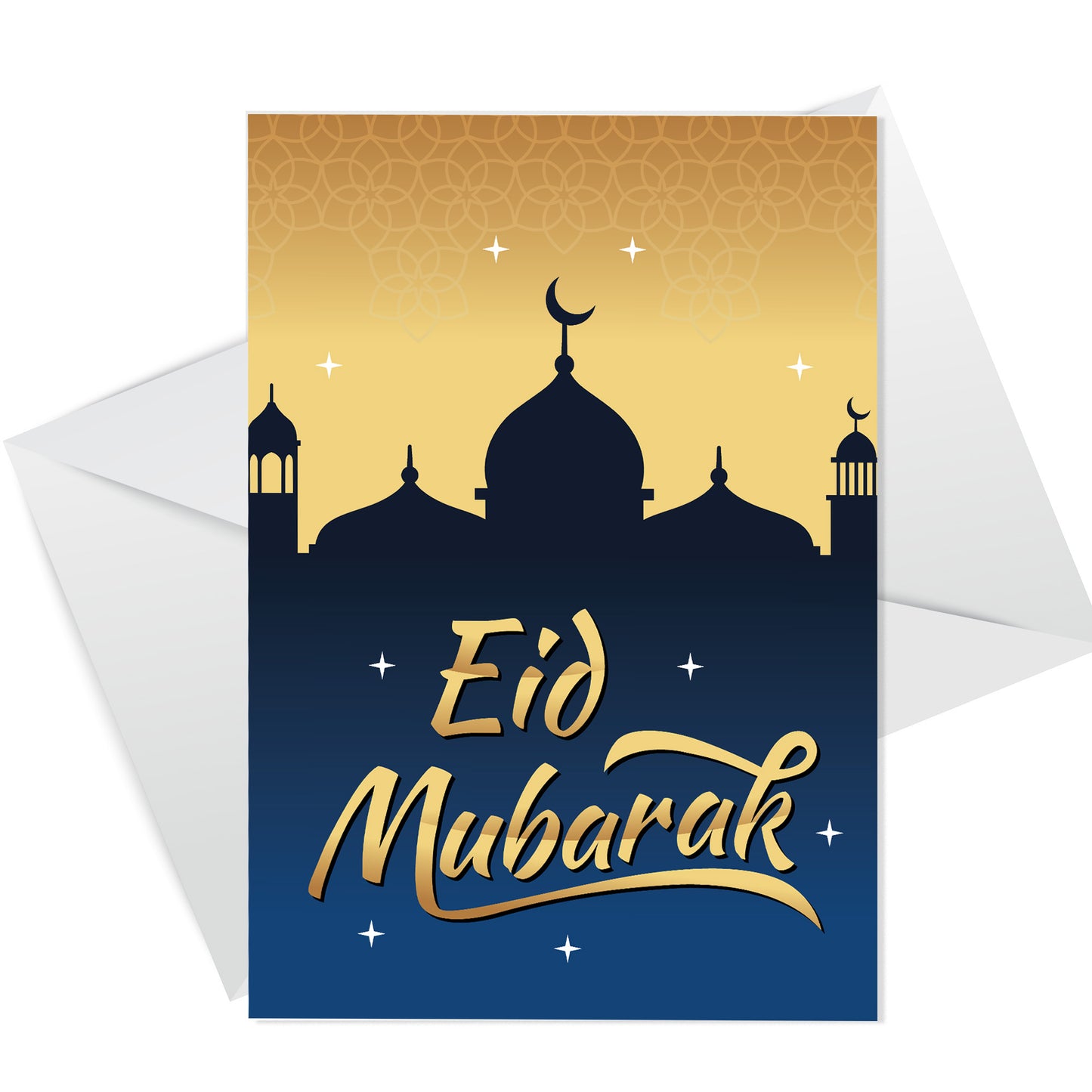 Eid Mubarak Card Happy Eid Ramadan Mubarak Greetings Card