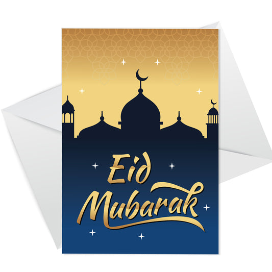 Eid Mubarak Card Happy Eid Ramadan Mubarak Greetings Card