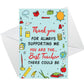 Card For Best Teacher Thank You Card For Teacher End Of Term