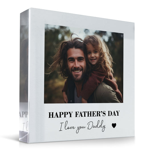 Happy Fathers Day Gift For Dad Daddy Personalised Photo Plaque