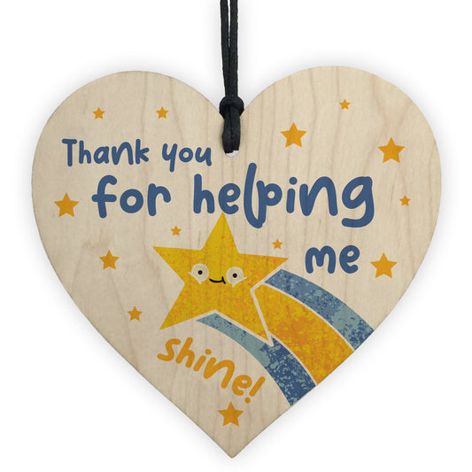 Thank You For Helping Me Shine Gift For Teacher Nursery Teacher