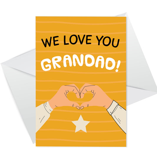 Fathers Day Card For Grandad WE LOVE YOU GRANDAD CARD