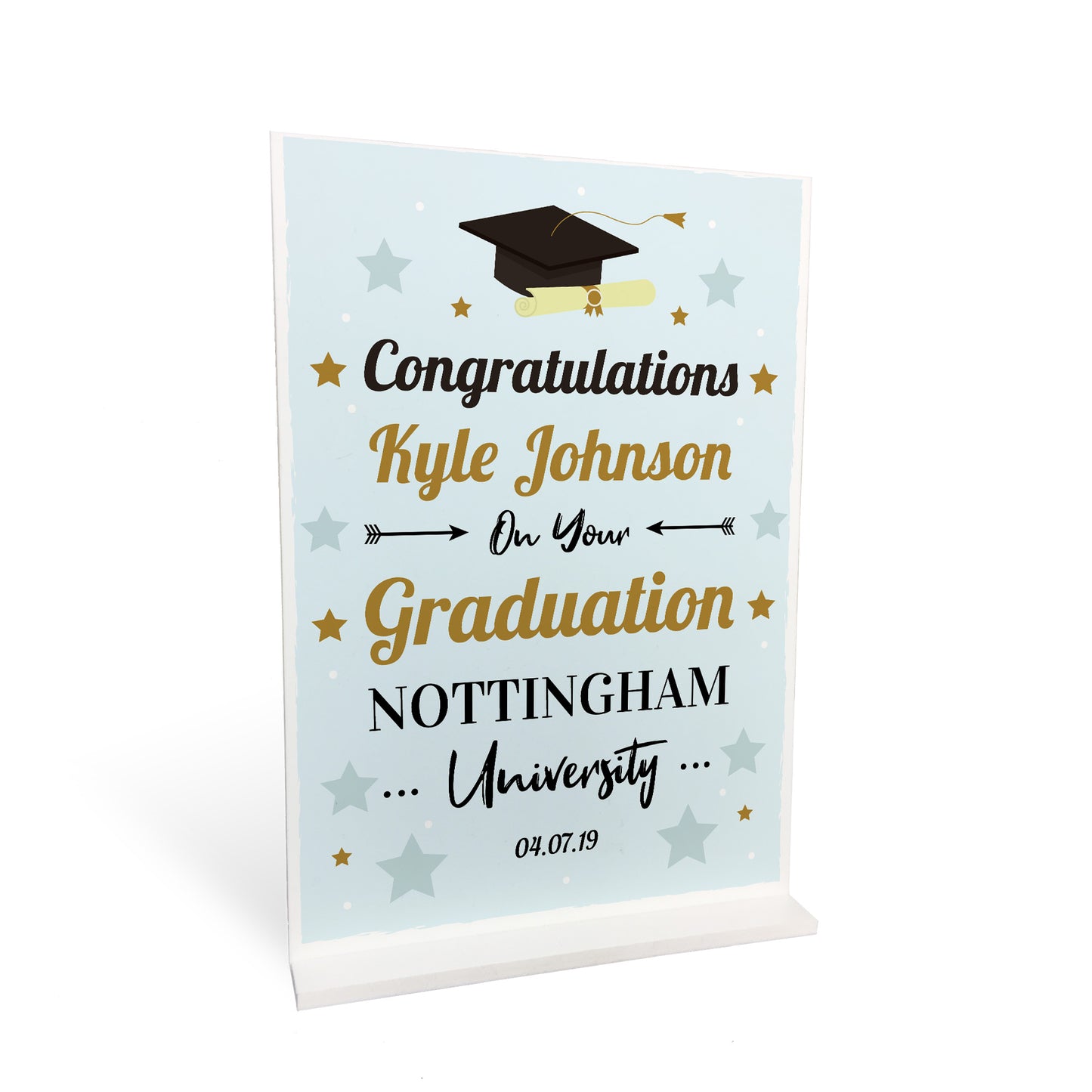 Graduation Congratulations Personalised University Degree