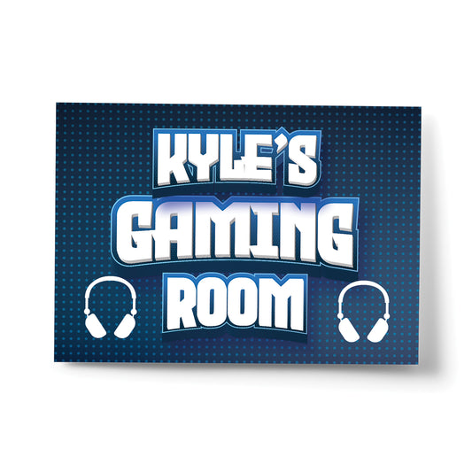 Personalised Gaming Room Print Gaming Wall Art Boys Bedroom