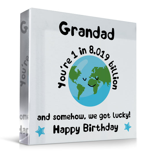 Cute Gift For Grandad Birthday One In A Billion Grandad Thankyou