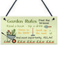 Garden Signs and Plaques for Outside Outdoor Garden Sign Welcome