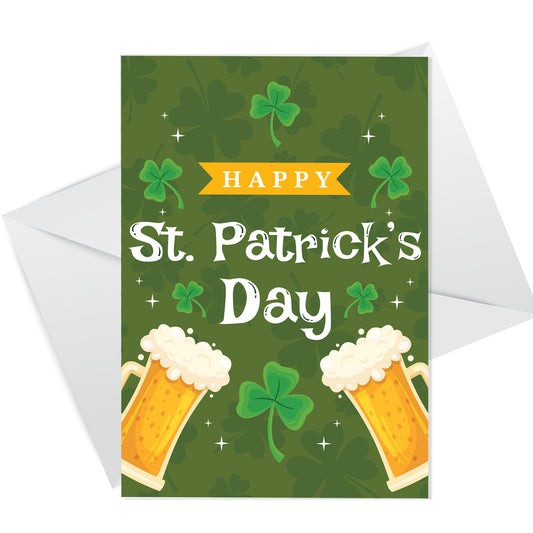 Happy St Patricks Day Greetings Card For Family Grandparents Mum