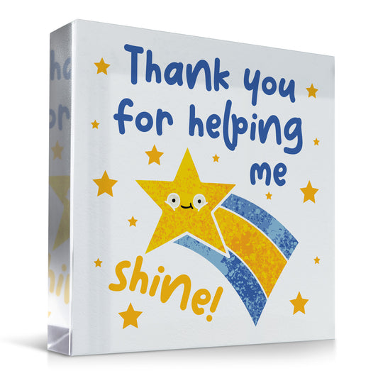 Thank You For Helping Me Shine Gift For Teacher Assistant