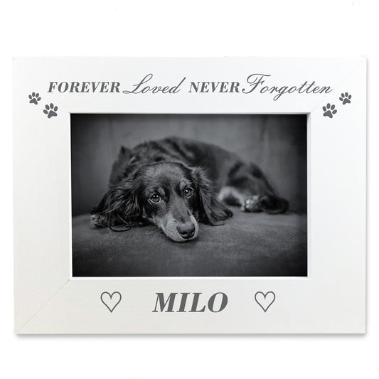 Personalised Memorial Photo Frame For Dog Pet In Memory Gift