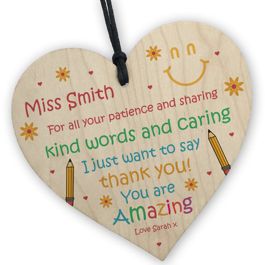 Personalised Teacher Gifts From Students Teacher Appreciation