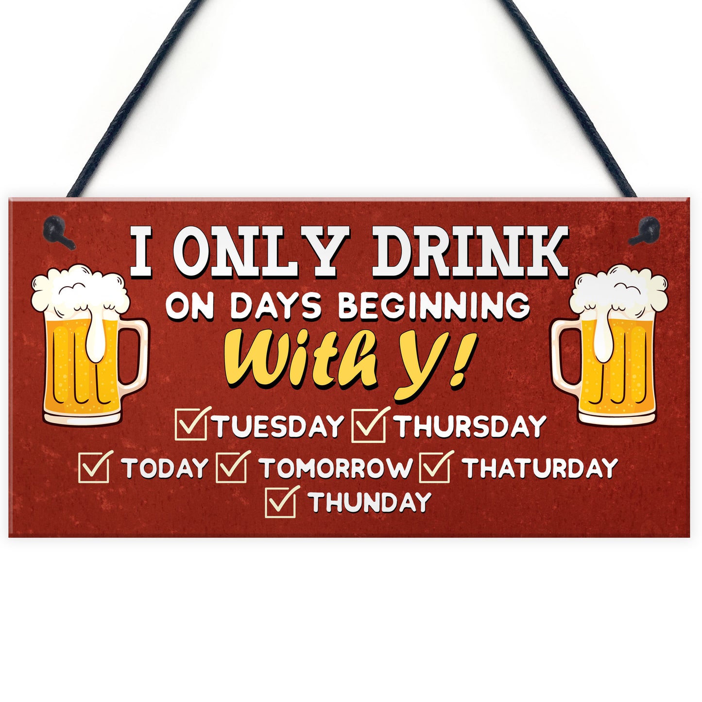 FUNNY HOME BAR SIGN Hanging Wall Door Sign Man Cave Sign Shed