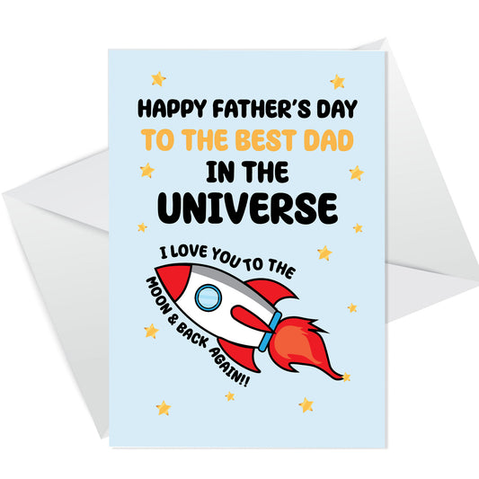 Fathers Day Card From Daughter Son Fathers Day Card Envelope