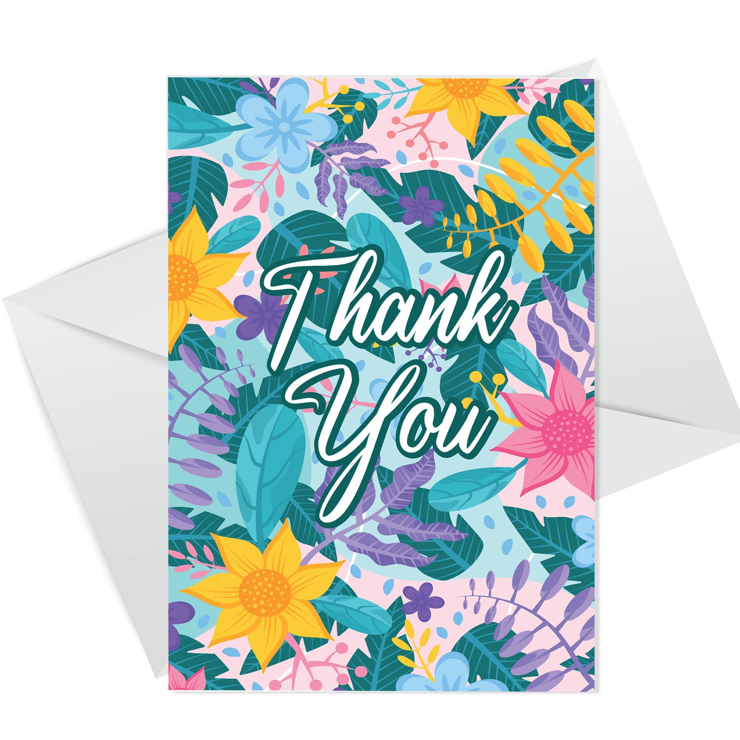 Thank You Card Floral Design Teacher Teaching Assistant Wedding