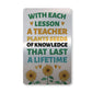 Thank You Gift for Teacher Metal Card Teacher Gifts Appreciation