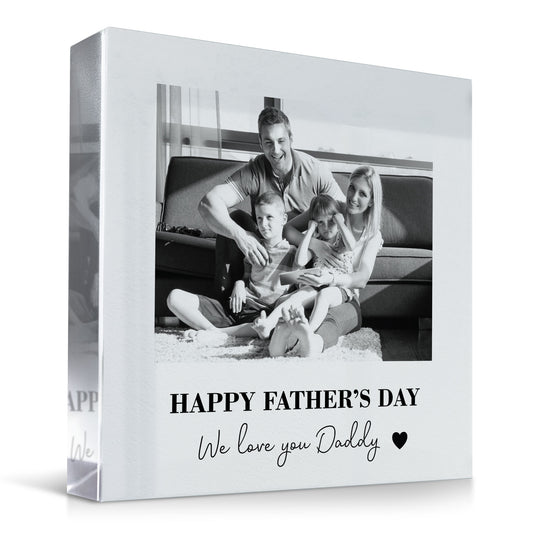 Fathers Day Gift From Daughter Son WE LOVE YOU DADDY Photo