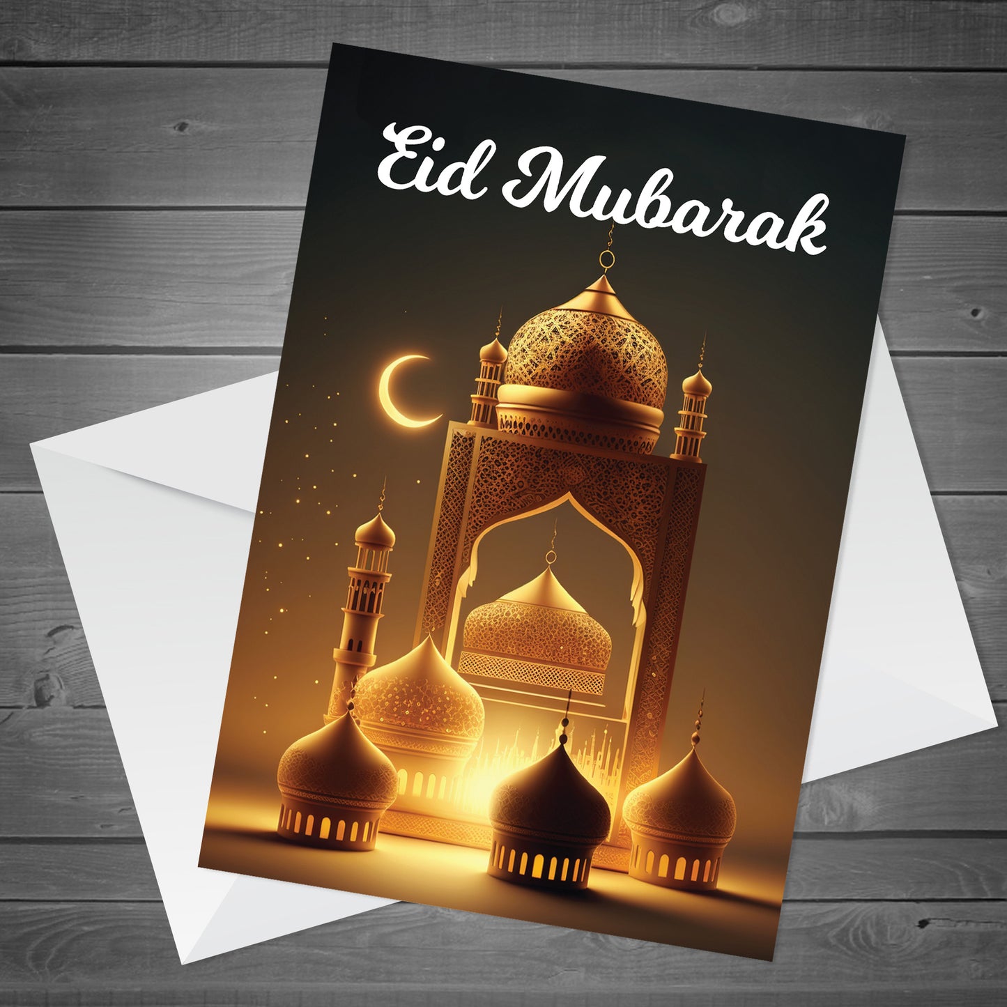 Eid Mubarak Card For Family Ramadan Mubarak Greetings Card