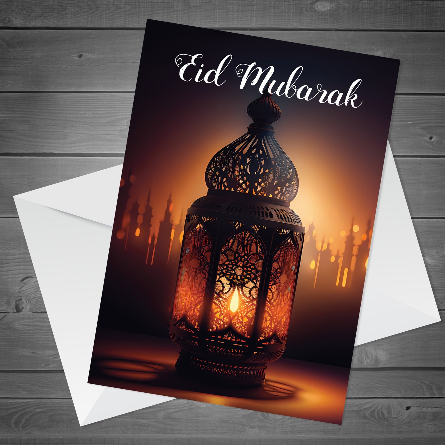 Happy Eid Mubarak Greetings Card Ramadan Eid Card For Friends
