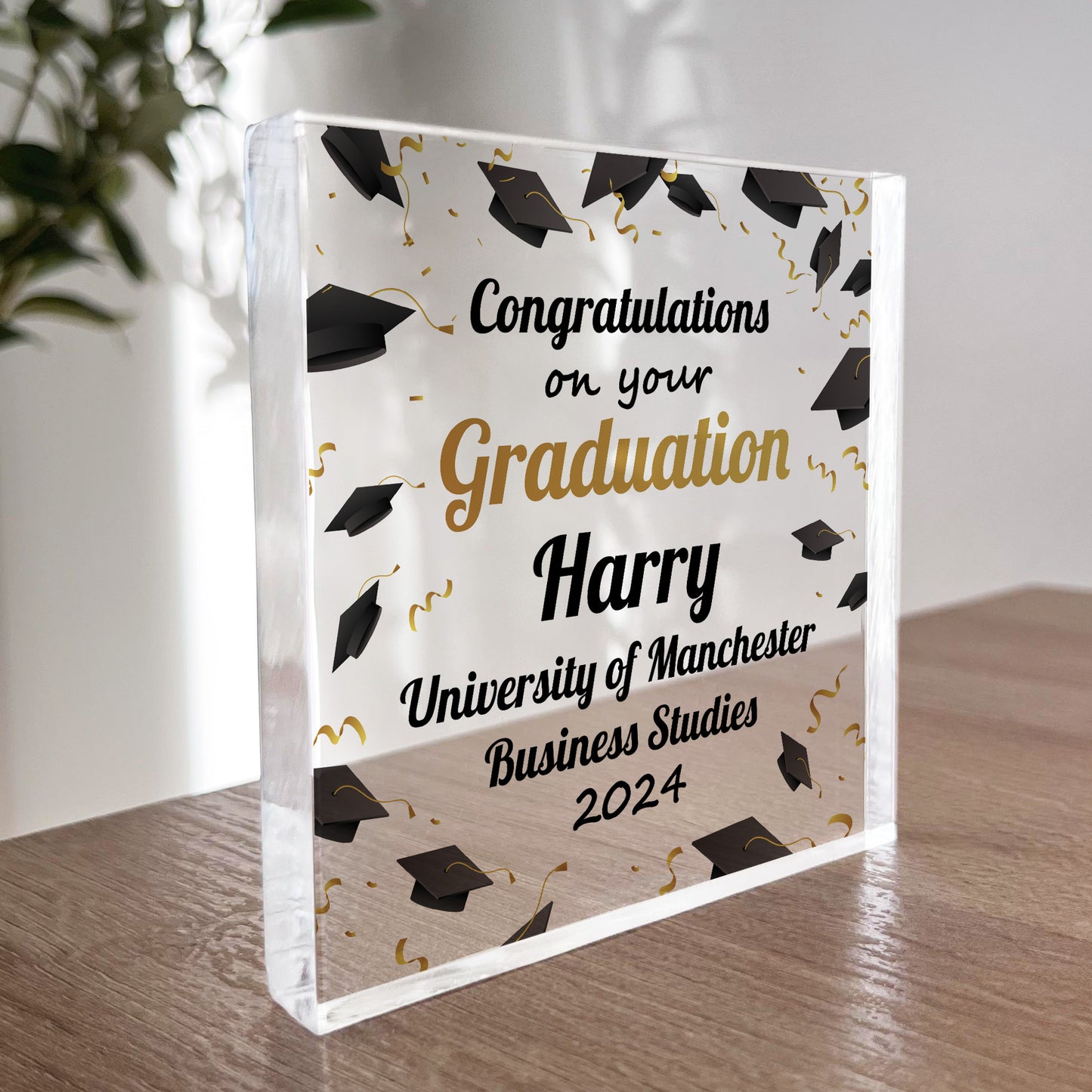 Congratulations Gift For Graduation University Personalised