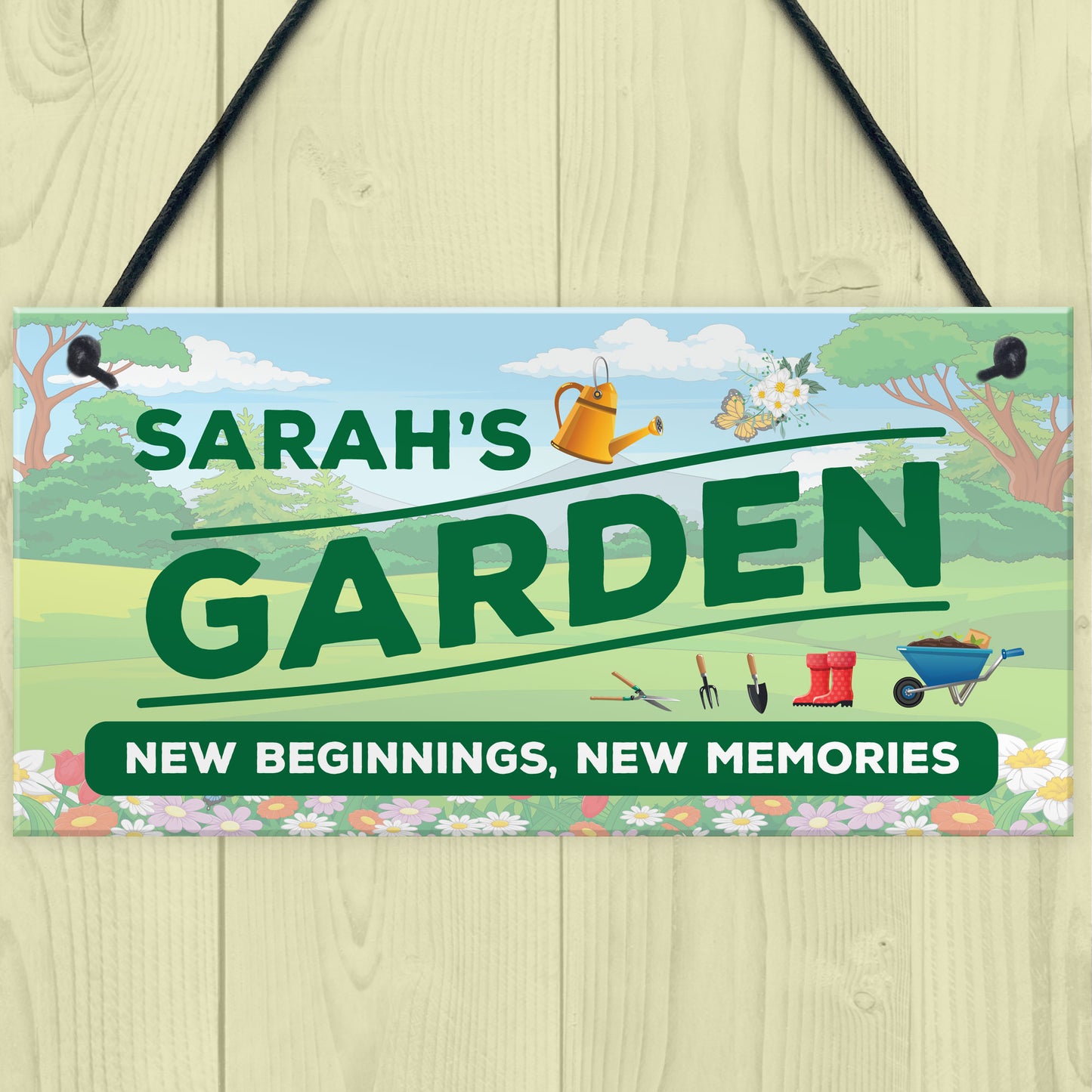 GARDEN SIGNS Wall Door Sign Welcome Sign For Garden Shed