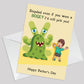 Funny Humour Step Dad Card Fathers Day Card With Envelope