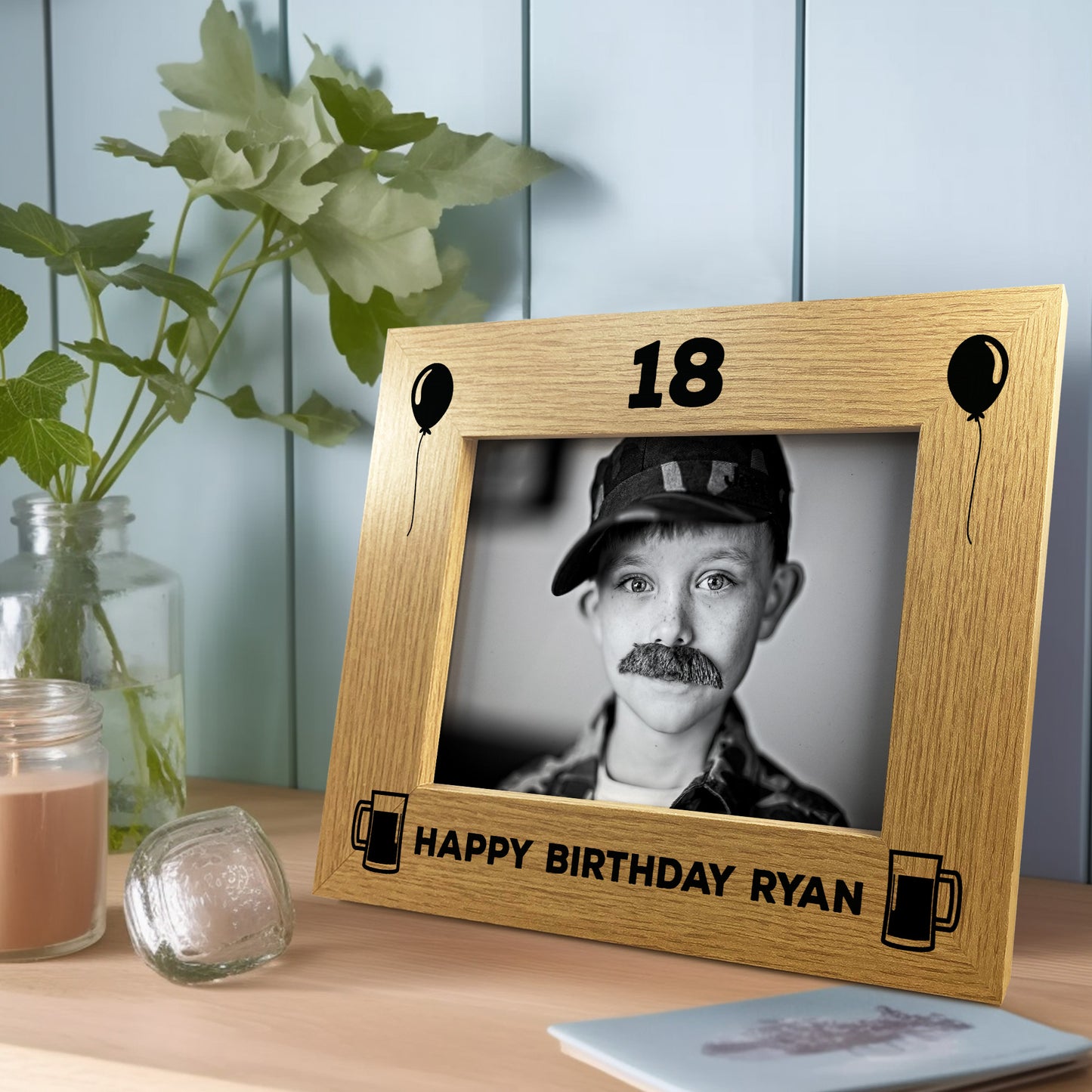 Personalised 18th 21st 30th Birthday 7x5 Frame Gift For Him