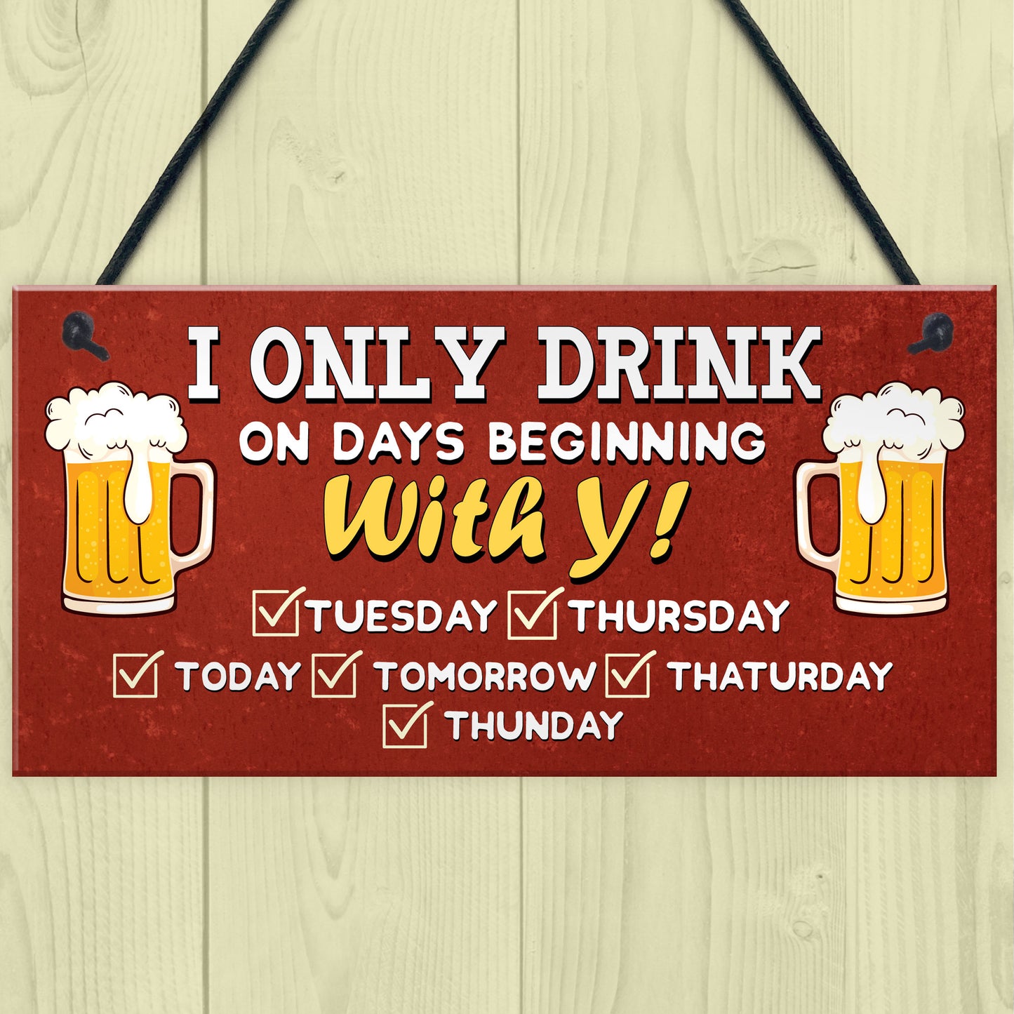 FUNNY HOME BAR SIGN Hanging Wall Door Sign Man Cave Sign Shed