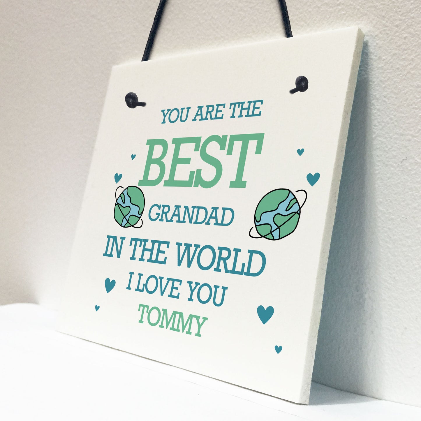 Best Grandad Personalised Plaque Gift For Birthday Fathers Day