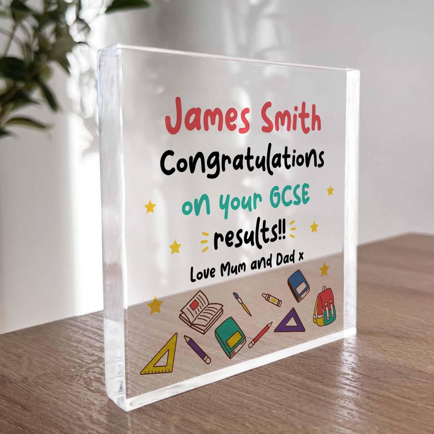 Personalised Congratulations On Your GCSE Results Gift