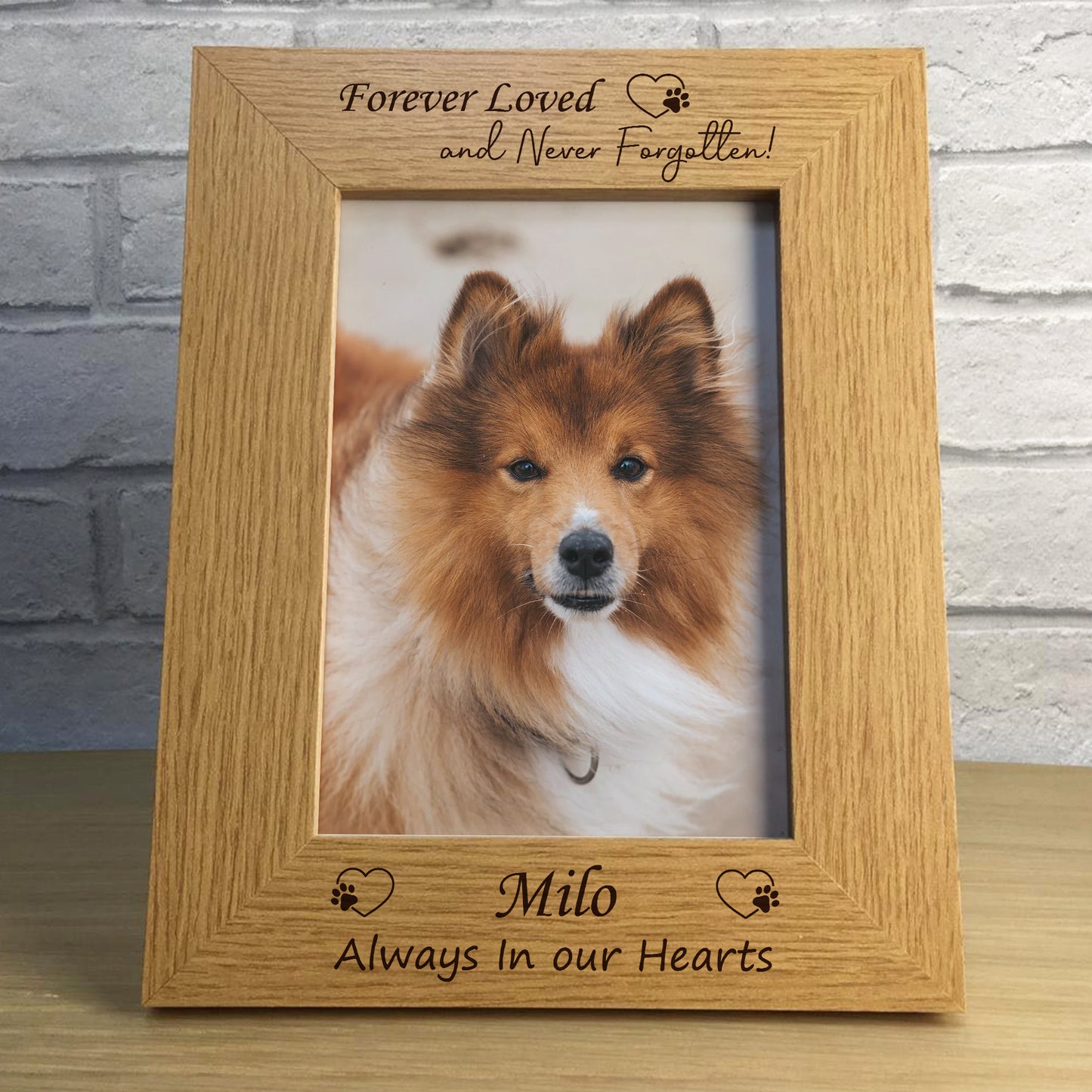 Pet Loss Photo Frame Personalised Dog Puppy Cat Pet Memorial