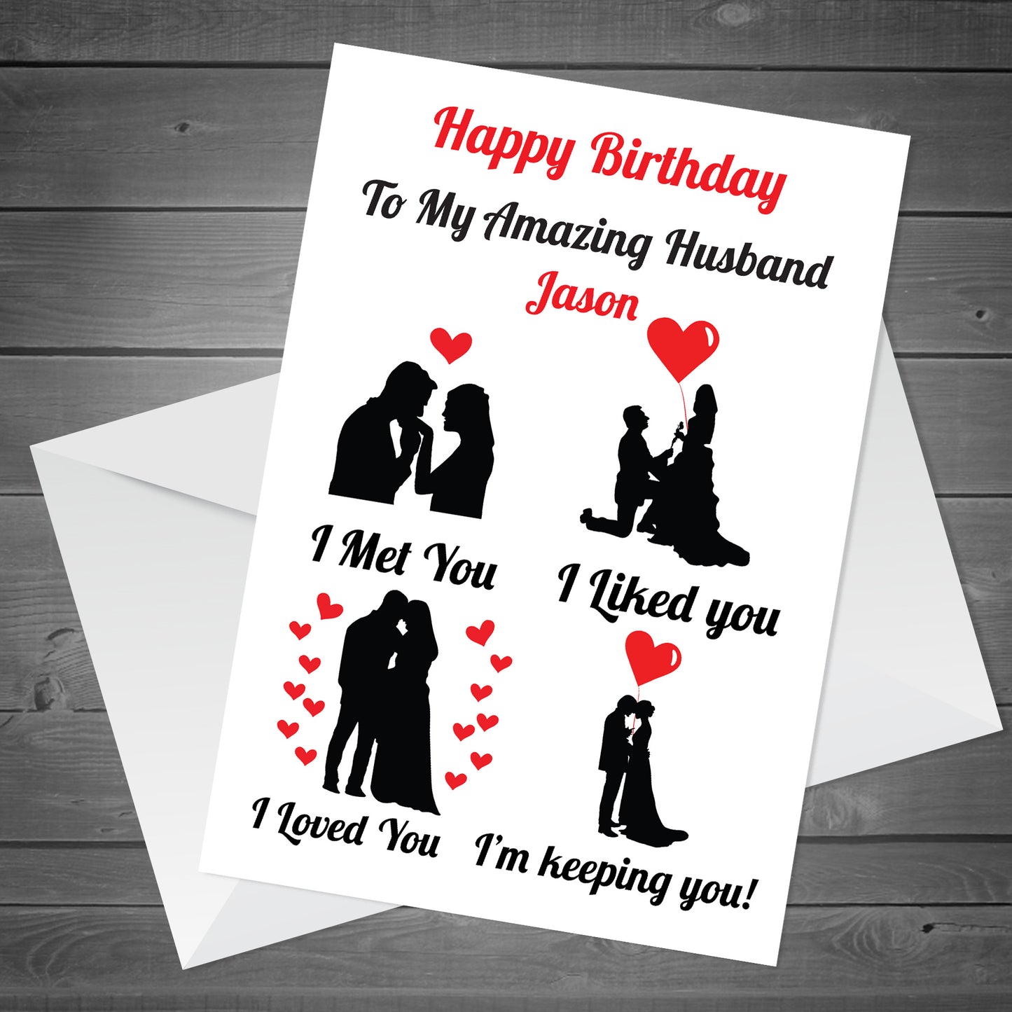 Birthday Card For Husband Personalised Birthday Card For Husband