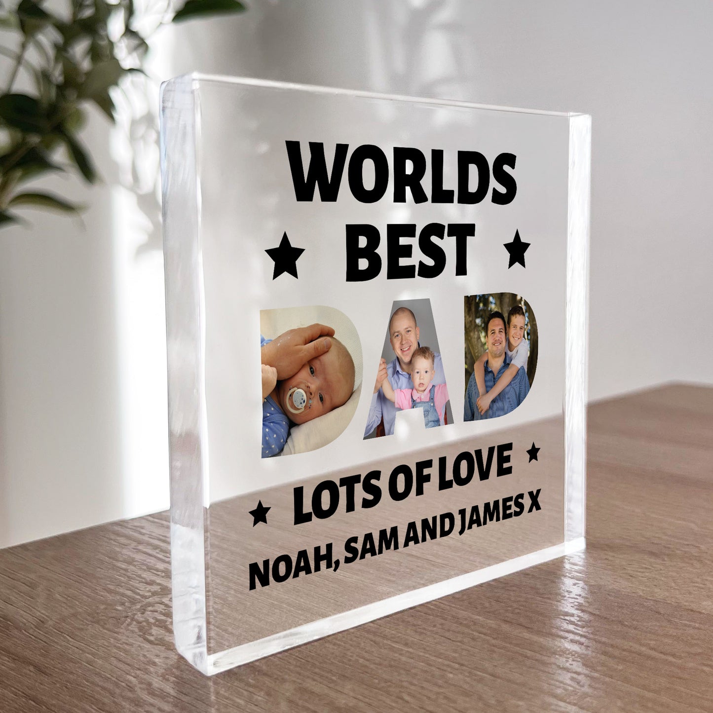 Personalised Fathers Day Gift DAD Pictures Presents For Dad