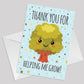 Card For Teacher Thank You For Helping Me Grow Tree Card Leaving